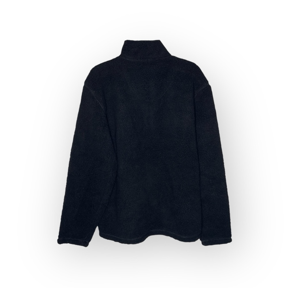 new Weatherproof ๐ Vegan Sherpa 1/4 Zip Pullover Sweatee Sweatshirt ๐ Black - Picture 8 of 16